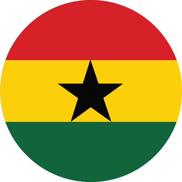 Ghana flag. 