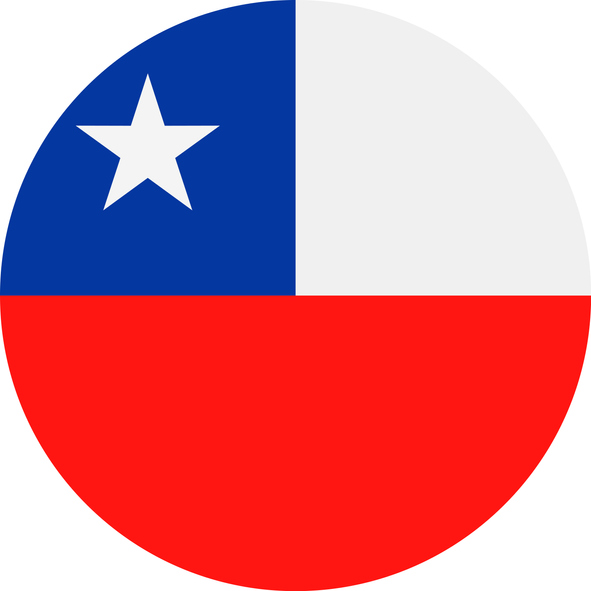 Chile flag. 
