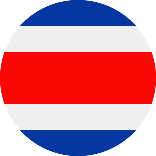 Costa Rica flag. 