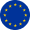 European commission flag. 
