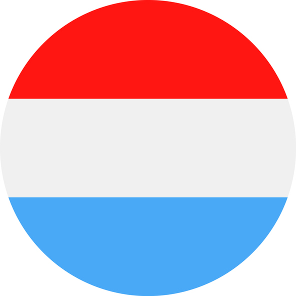 Luxembourg flag. 