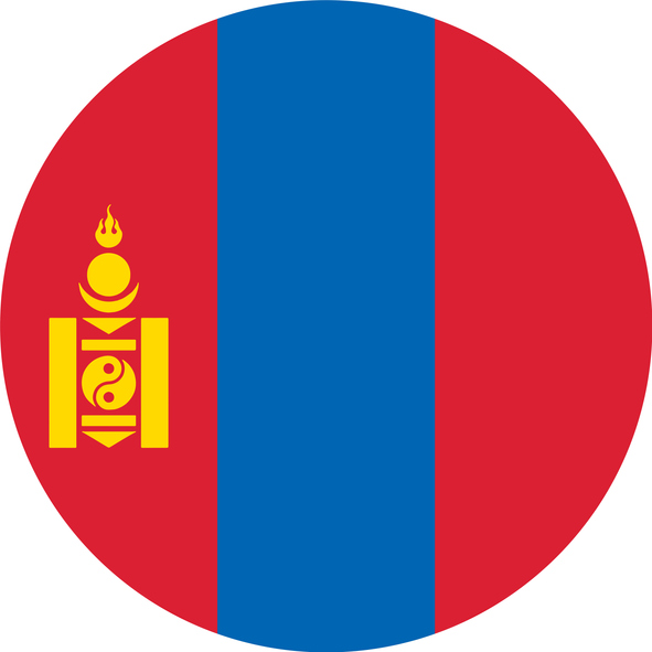 Mongolia flag. 