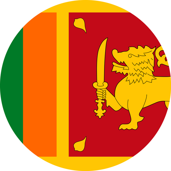 Sri Lanka flag. 