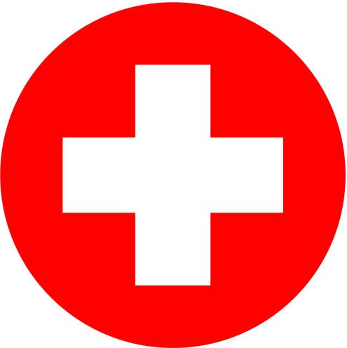 Switzerland flag. 