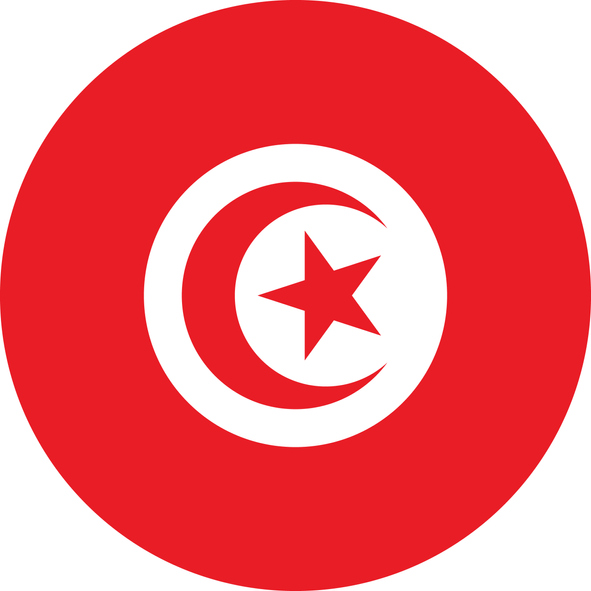 Tunisia flag. 