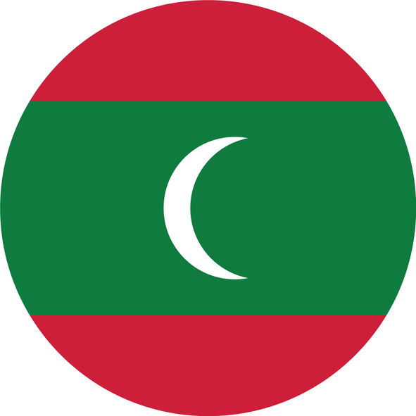 Maldives flag. 
